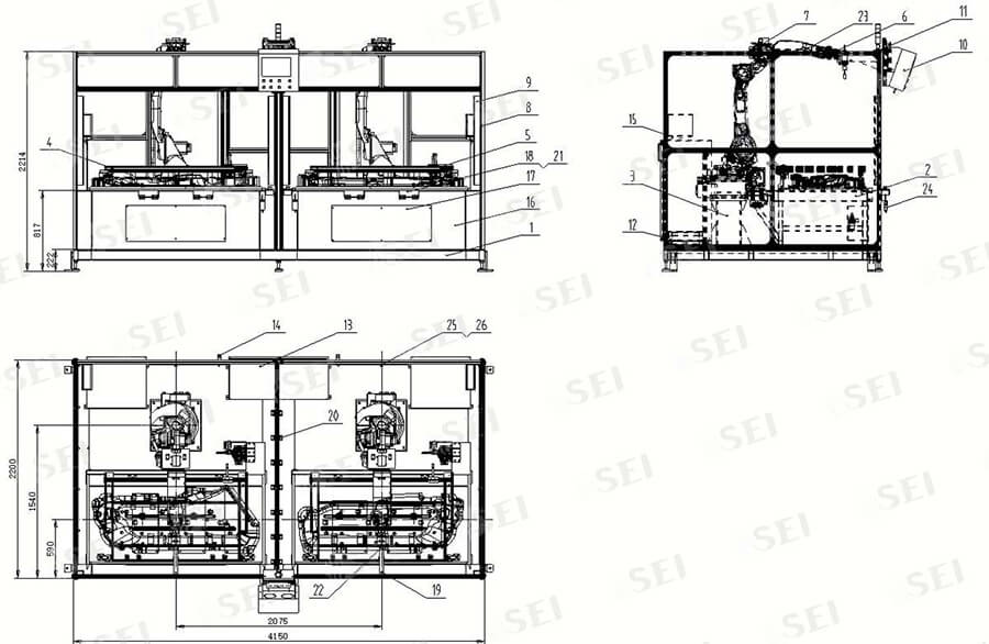 汽車(chē)護(hù)板超聲波焊接機(jī)