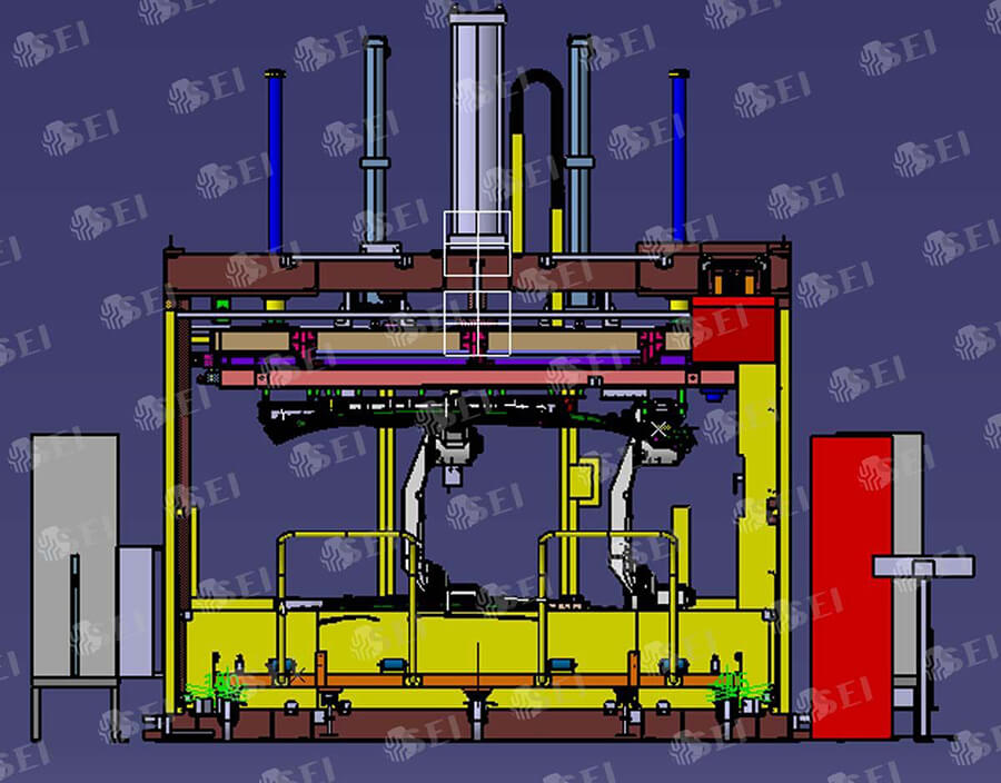 六軸機(jī)器人噴膠壓著機(jī)