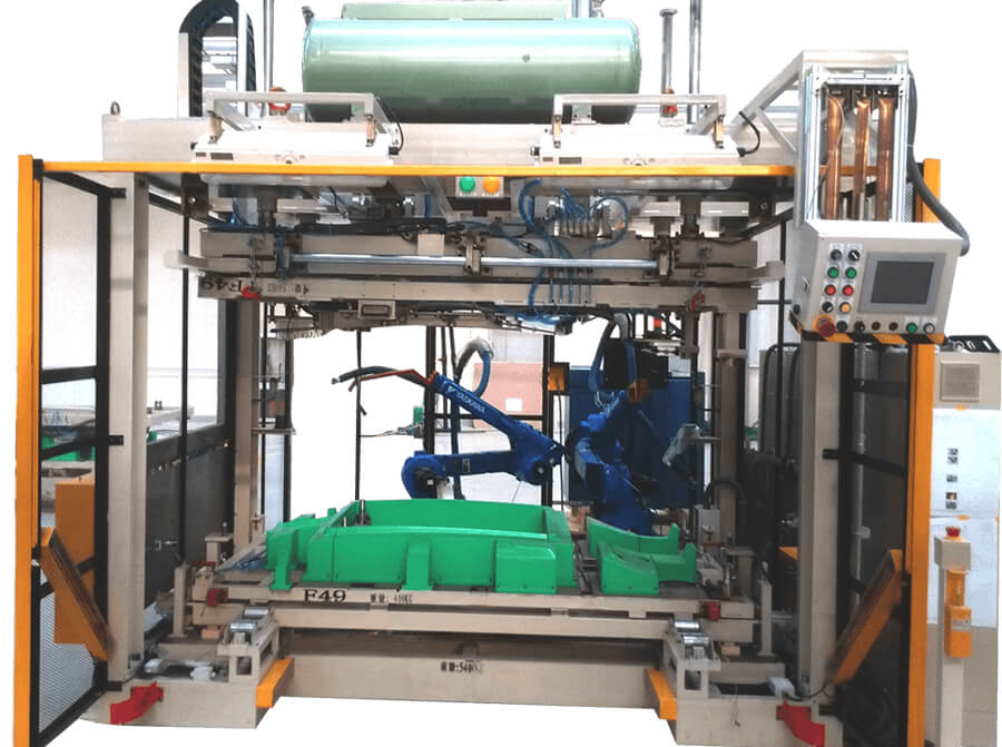 六軸機(jī)器人汽車噴膠壓著機(jī)