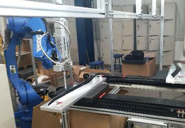 汽車內飾件自動噴膠機器人