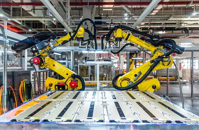 新能源車鋰電池模組裝配線